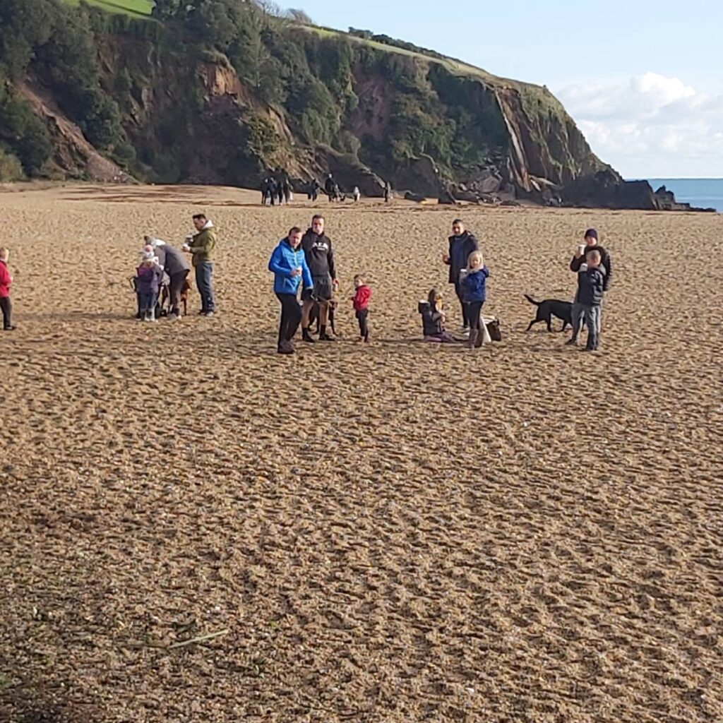 Large groups on the beach during tier 3 restrictions