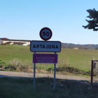 Artajona Town Sign