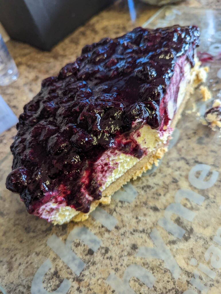 Blueberry Clotted Cream Cheesecake