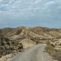 Road through the Tabernas Desert
