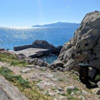 The walk to Monemvasia Town, Greece