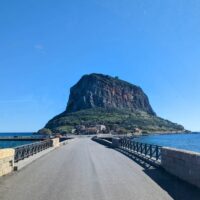 The walk to Monemvasia Town, Greece