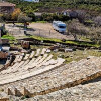 The theatre of the ancient city of Epidaurus, Greece