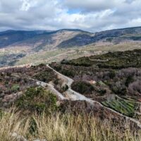 The diversion on the way to Mystras, Greece