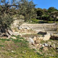 The theatre of the ancient city of Epidaurus, Greece