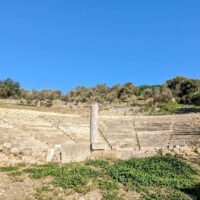 The theatre of the ancient city of Epidaurus, Greece