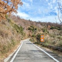 The diversion on the way to Mystras, Greece