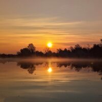 Sunrise over the Danube Delta