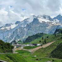 Driving through western Austria